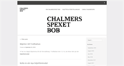 Desktop Screenshot of bob.chalmersspexet.se